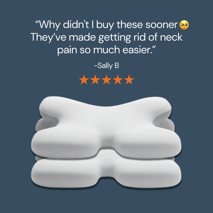 Lisslune | Ergonomic Cervical Pillow | Memory Foam, Neck Support & Ideal for Restful Sleep