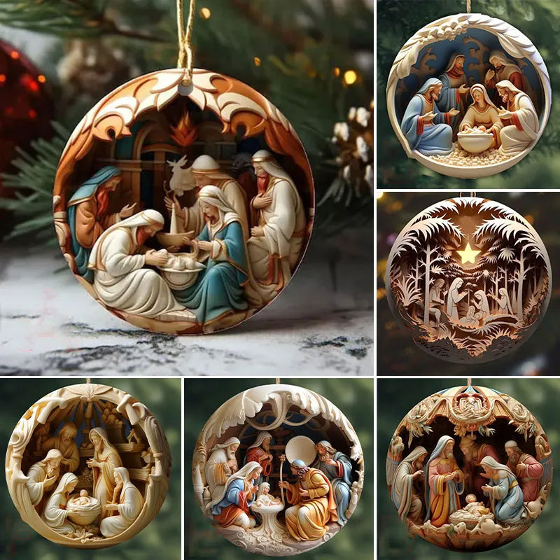 Lisslune | Crib Christmas Ornament