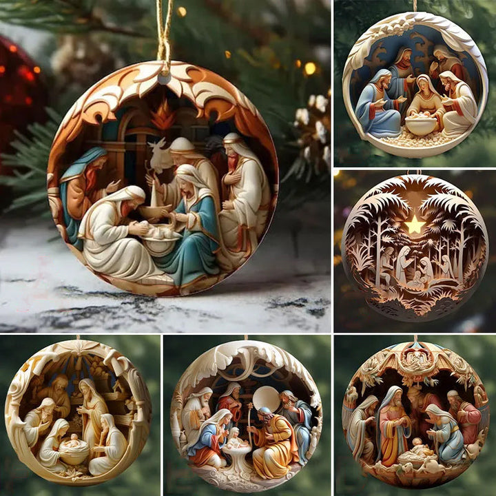 Lisslune | Crib Christmas Ornament