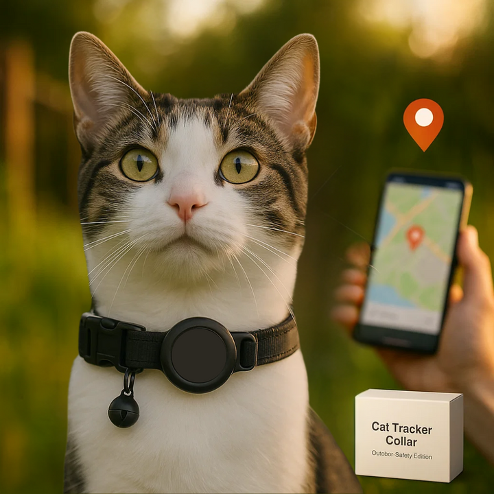Lisslune | Cat GPS Tracker Collar | Quick Release Closure, Reflective Design & Durable for Outdoor Safety Adventures