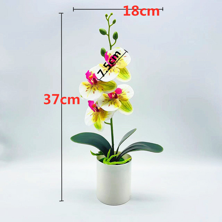 Lisslune | Artificial Orchid Flower – Decorative Artificial Plant for Living Room and Table Decoration
