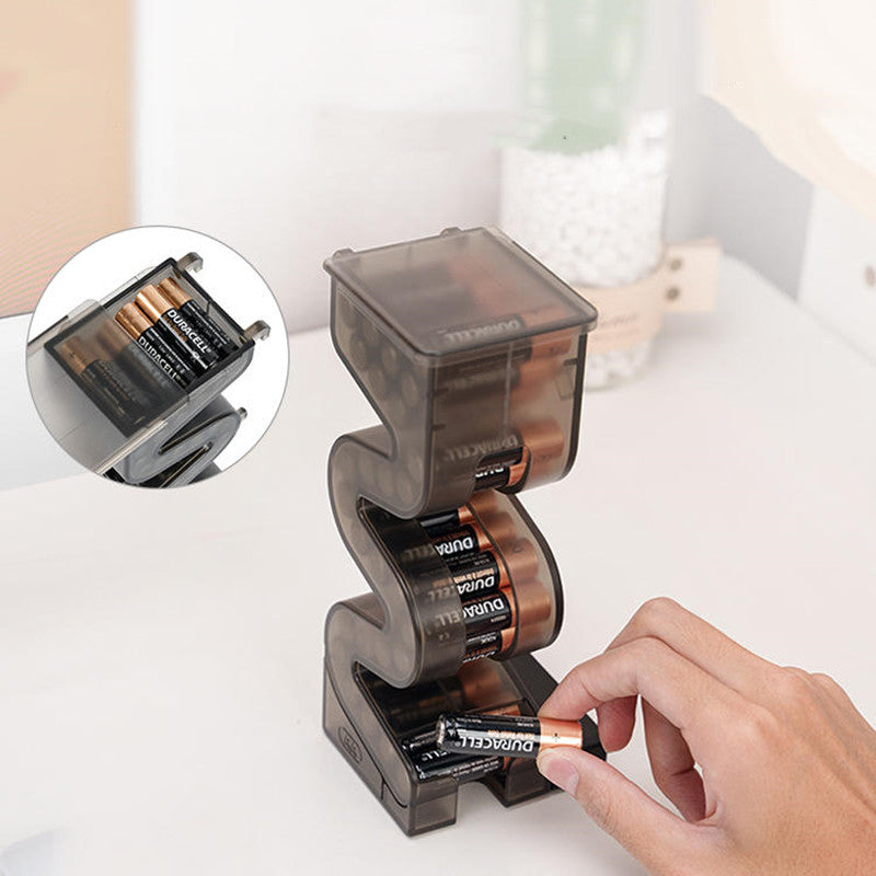 Lisslune | Magnetic Battery Tester And Storage Box For AA And AAA Batteries