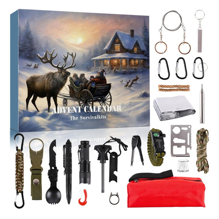 Lisslune | Survival Tools Advent Calendar for Adults Teens 24 Days Christmas Countdown