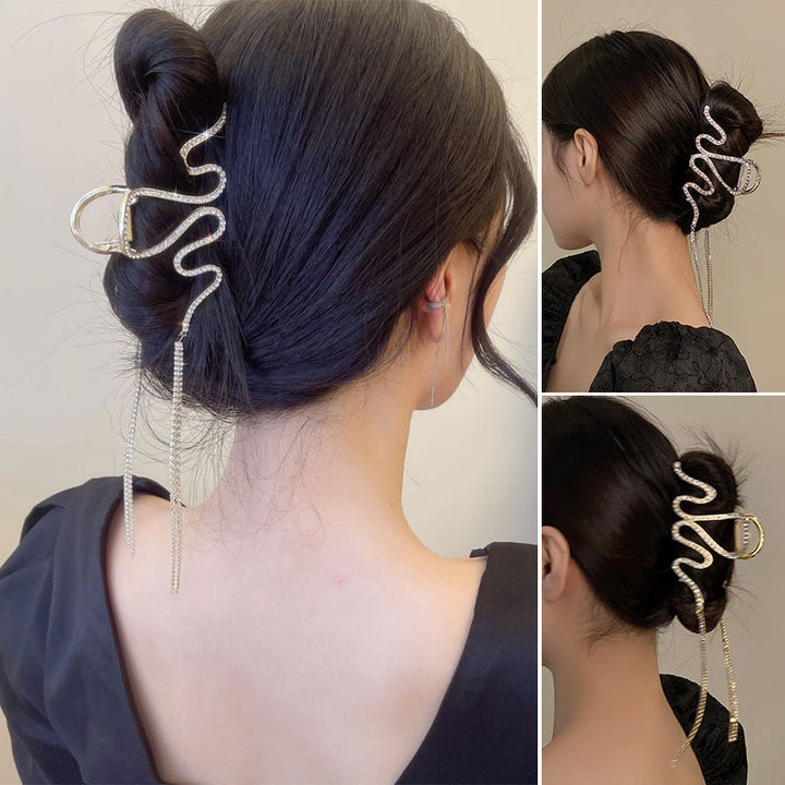 Lisslune | Snake Hair Clip with Rhinestones