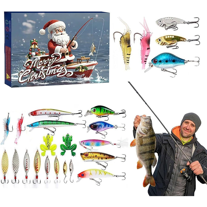 Lisslune | Pre-sale>>24 Days Christmas Countdown Fishing Rod Set