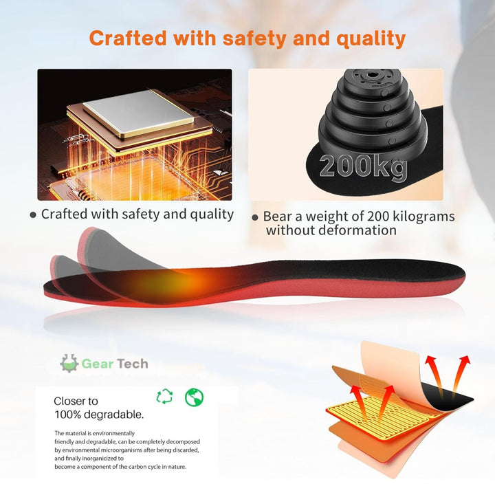 Lisslune | Rechargeable Heated Insoles UK – Best Thermal Shoe Inserts for Boots, Work Boots & Everyday Winter Comfort
