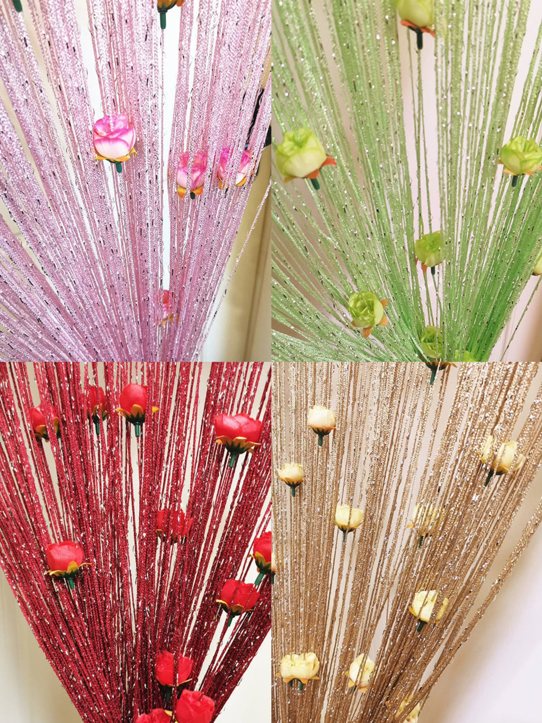 Lisslune | Rose Thread Door Curtain