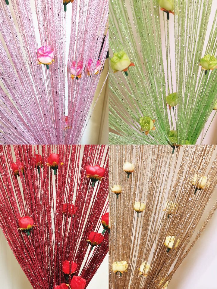 Lisslune | Rose Thread Door Curtain
