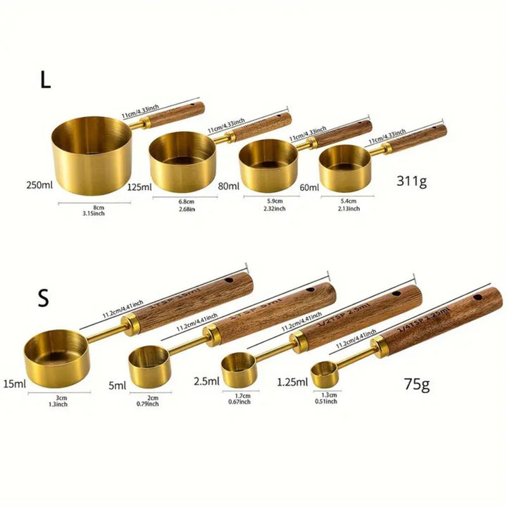 Lisslune | Golden Measuring Spoon Set