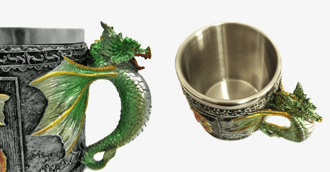 Lisslune | 3D Stainless Steel Dragon Mug – Make your kids happier with a funky mug!