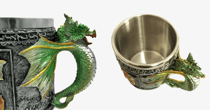 Lisslune | 3D Stainless Steel Dragon Mug – Make your kids happier with a funky mug!