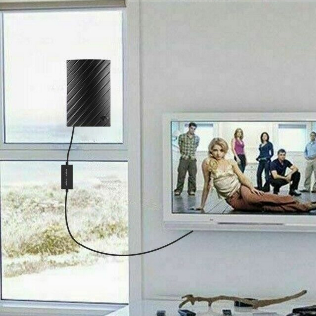 Lisslune | HDTV 4K Digital antenna for indoor use | Large range 600 miles