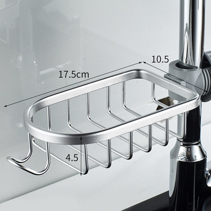 Lisslune | Shower holder for Shampoo & Soap – Stainless Aluminium – Silver or Black – No Drilling