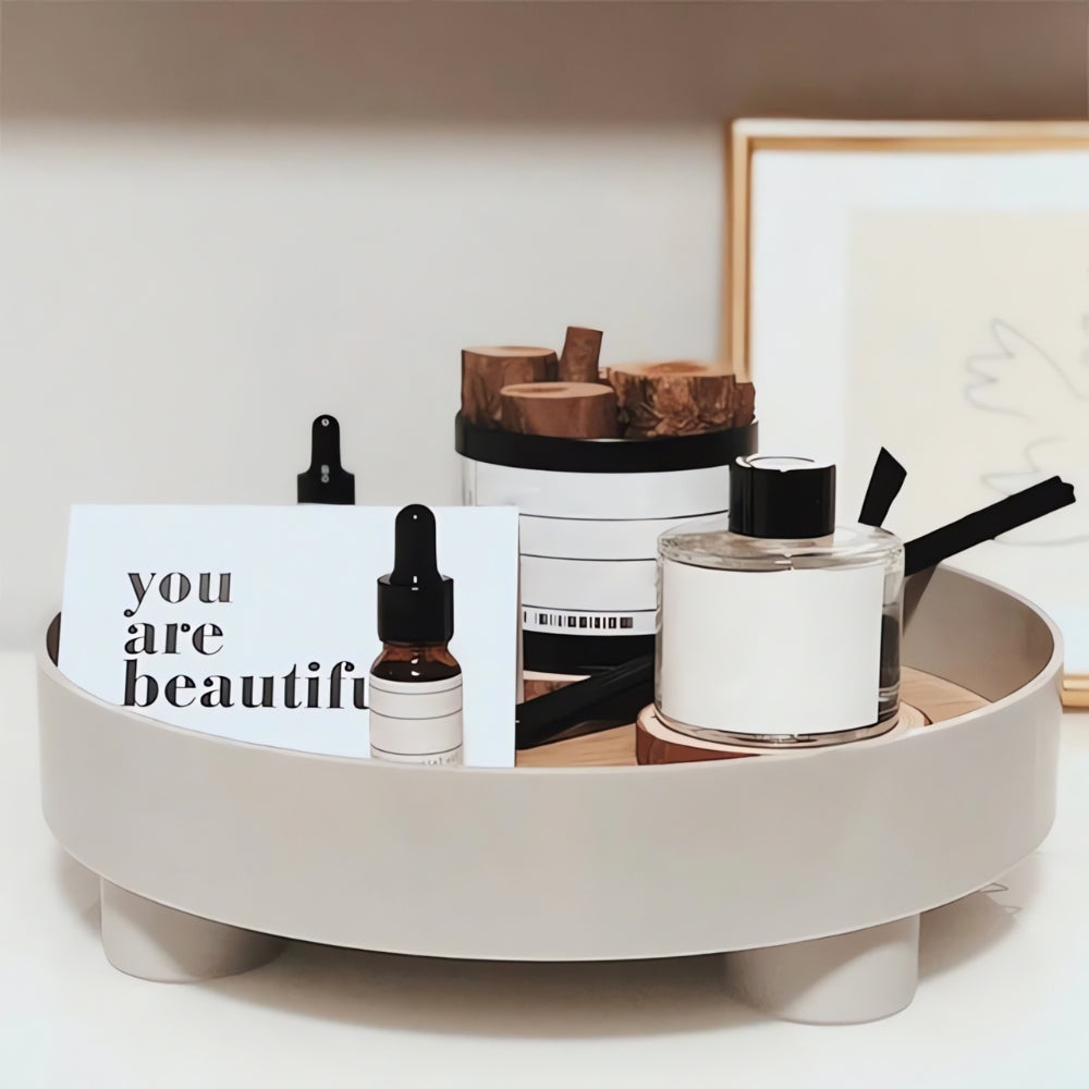 Lisslune | Modern Round Wooden Barbara Tray