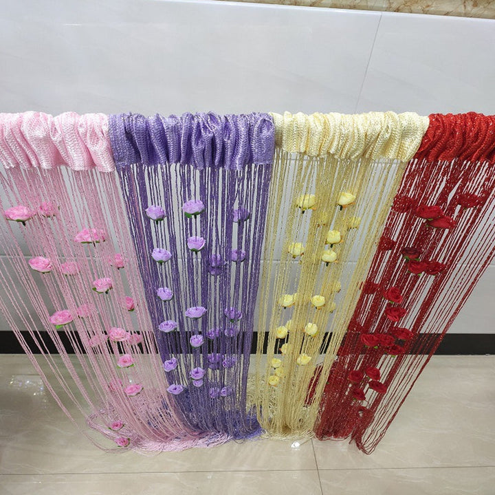 Lisslune | Rose Thread Door Curtain