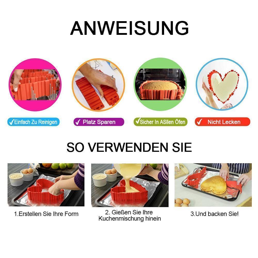 Lisslune | Bequee Silicone Cake Mold DIY, 4 pieces in Set