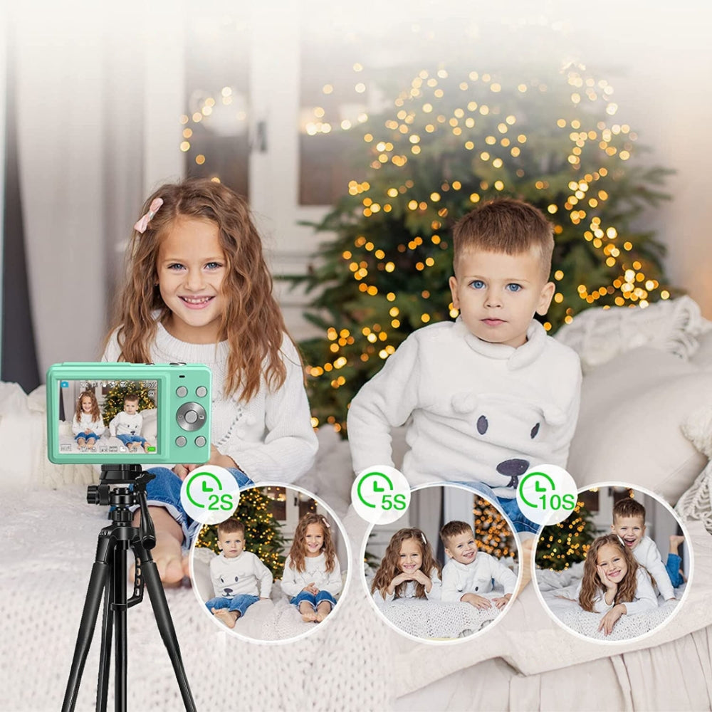 Lisslune | Portable Digital Camera 1080P 44MP with 16X Zoom – Compact Vlogging Camera with LCD Screen, Rechargeable, Perfect for Teens and Students