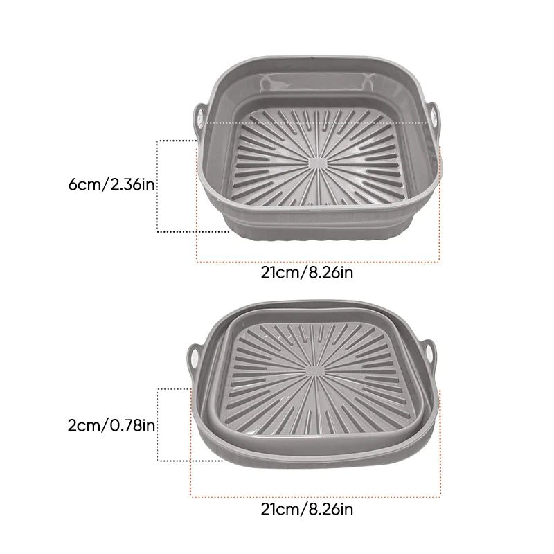 Lisslune | Hot air fryer grill pan made of silicone