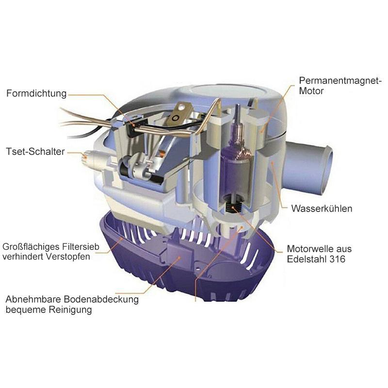 Lisslune | Automatic Boat Dive Pump - Bilge Pump