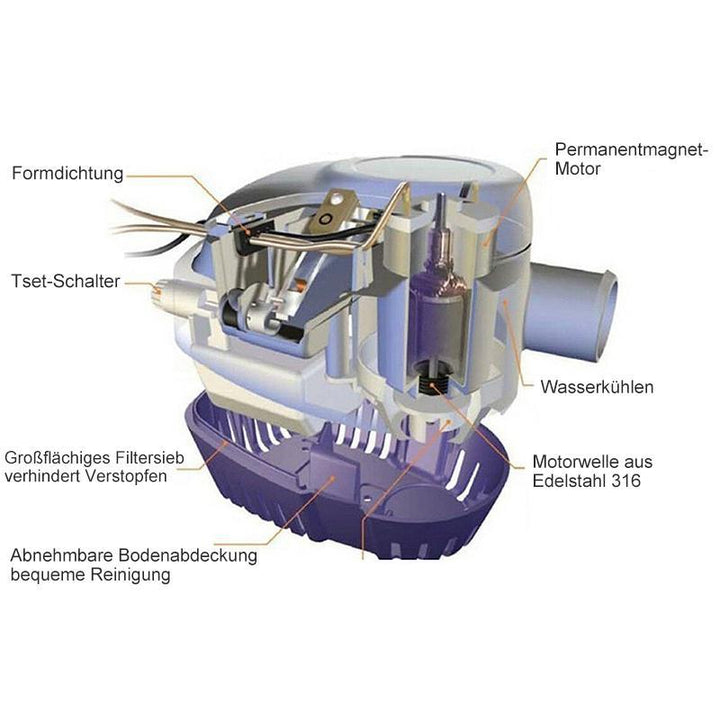 Lisslune | Automatic Boat Dive Pump - Bilge Pump
