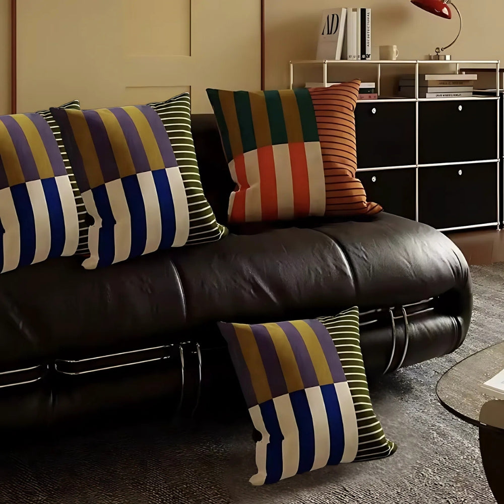 Lisslune | Mod Blocks Striped Cushion Cover