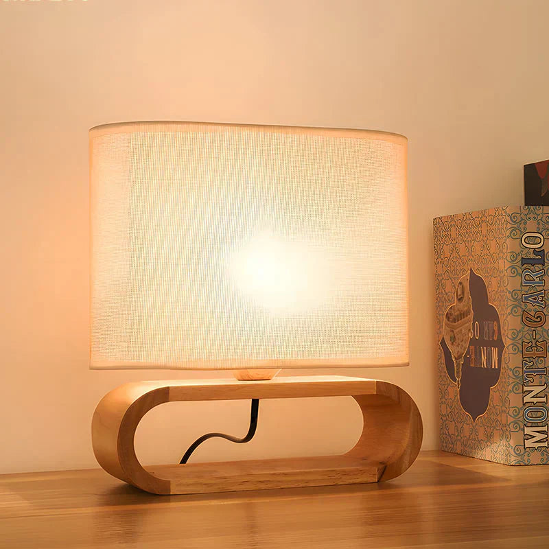 Lisslune | LumiWood – Modern table lamp with unique wooden base