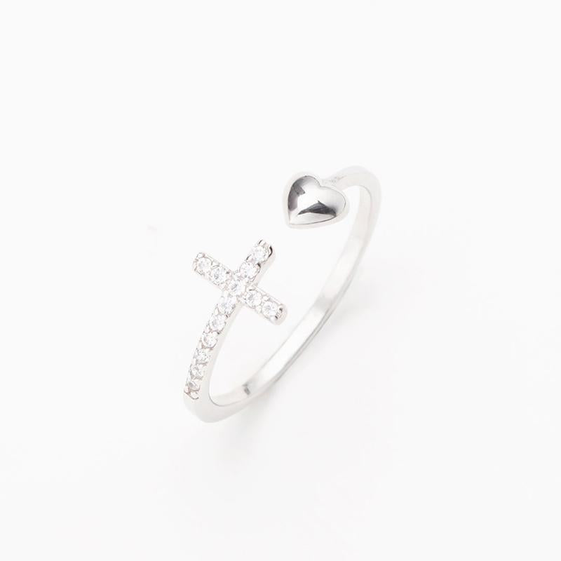 Lisslune | Love S925 Sterling Silver Cross Ring