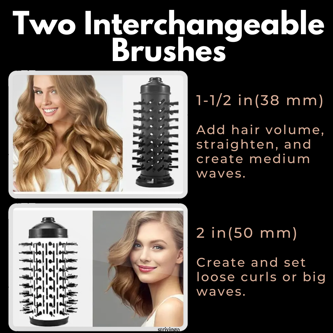 Lisslune | Driwave 2-in-1 Rotating Hair Dryer and Styler