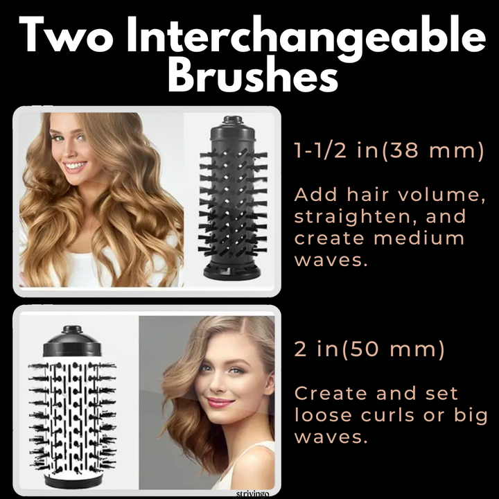 Lisslune | Driwave 2-in-1 Rotating Hair Dryer and Styler