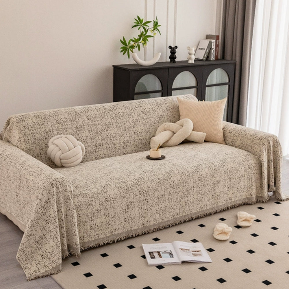 Lisslune | Speckled Pattern Chenille Sofa Cover