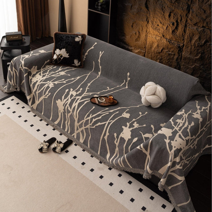 Lisslune | Twilight Branches Chenille Sofa Cover