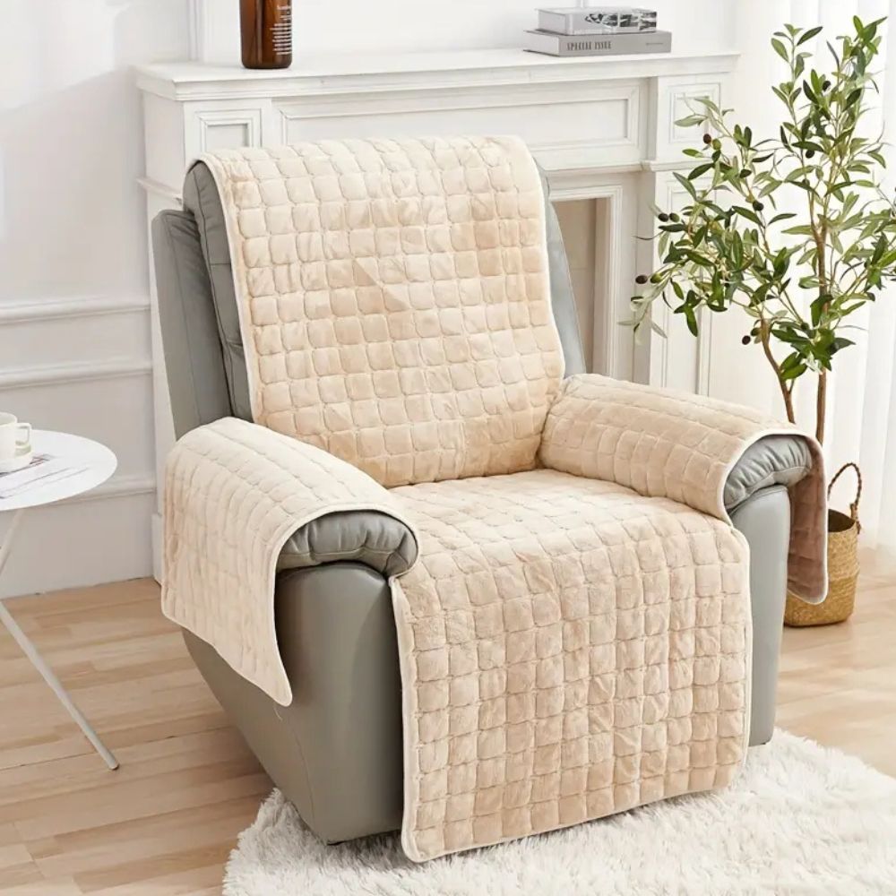 Lisslune | Velvet Grid Recliner Cover