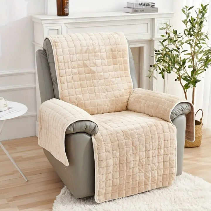 Lisslune | Velvet Grid Recliner Cover