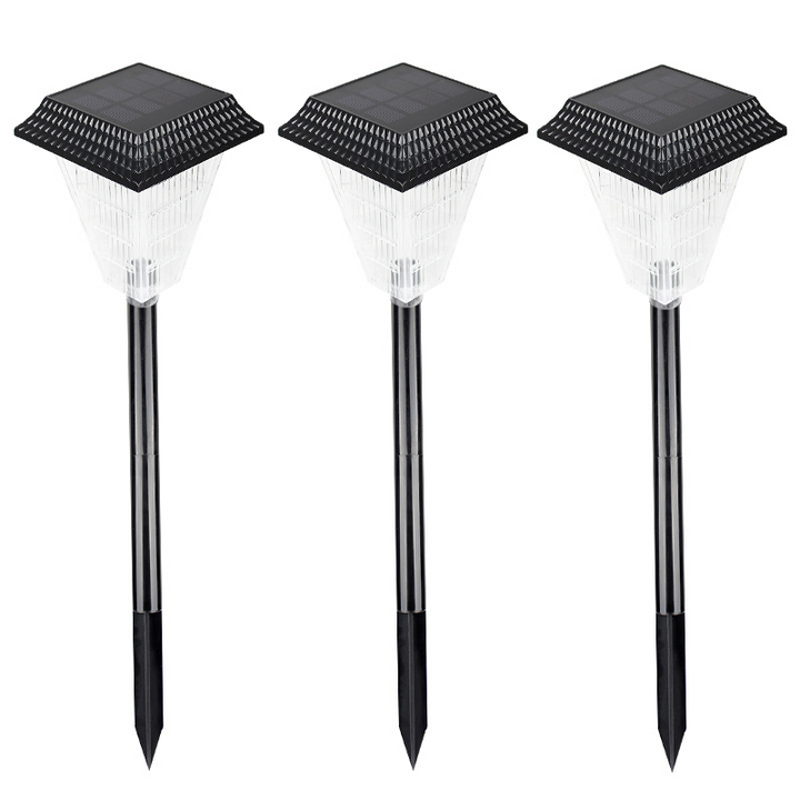 Lisslune | Solar LED Path Lights with Crystal Light Effect – Waterproof Outdoor Lighting for Garden and Driveway