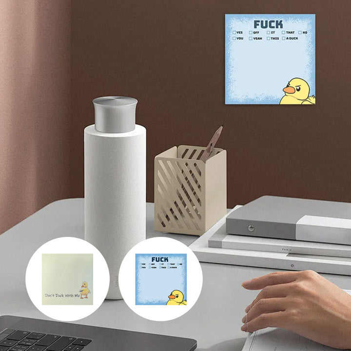 Lisslune | Funny, cheeky sticky notes with duck