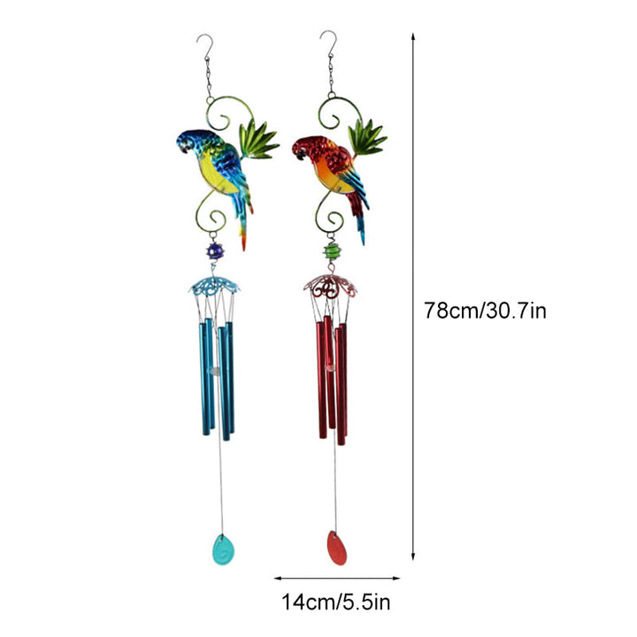 Lisslune | Three-dimensional parrot wind chime, hanging decoration