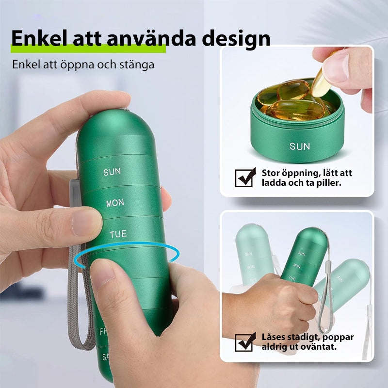 Lisslune | 7-Day Portable Pill Organizer for Travel