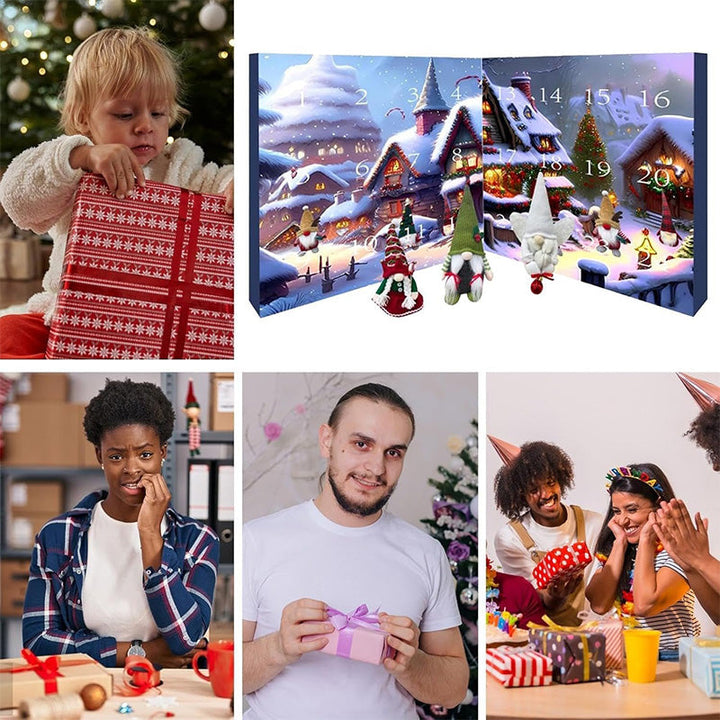 Lisslune | WichtelMagic - 24 Handcrafted Plush Gnomes for Festive Atmosphere