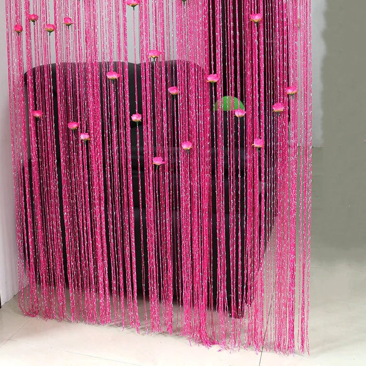 Lisslune | Rose Thread Door Curtain