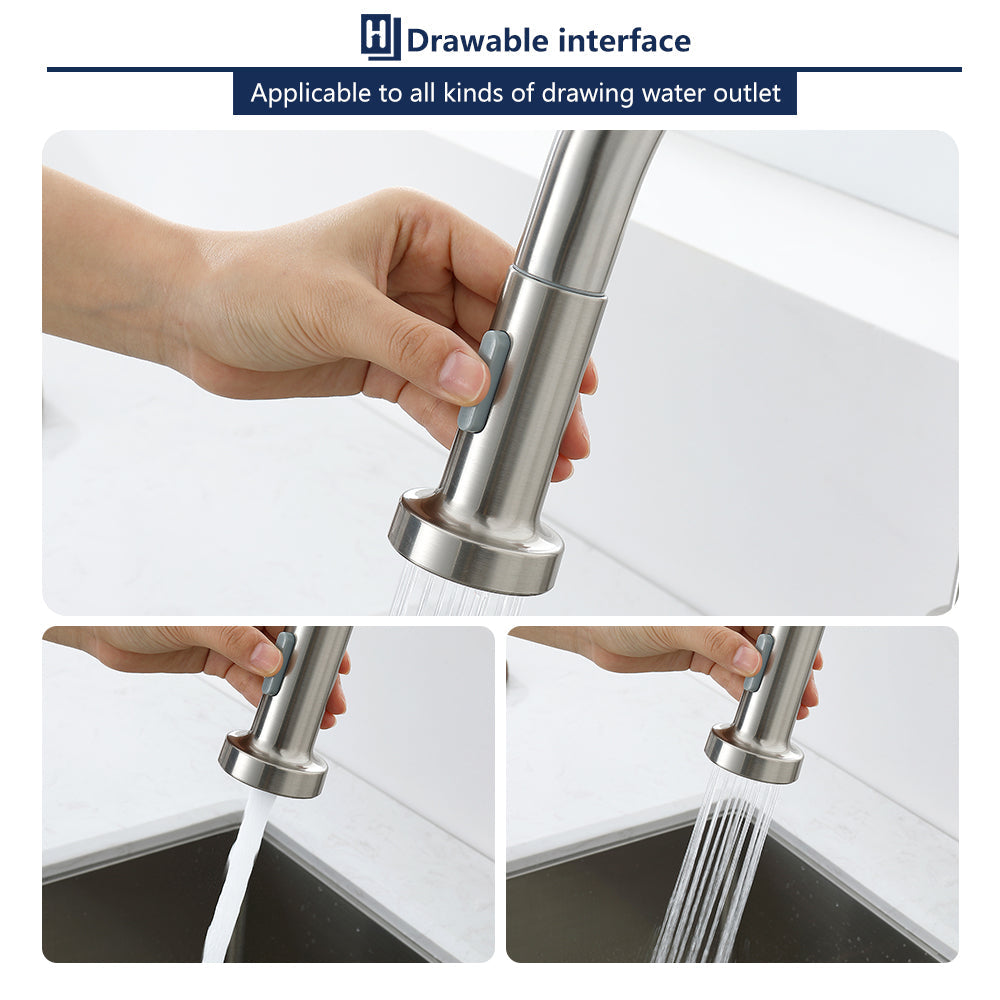 Lisslune | Replacement Kitchen Faucet Spray Head 2 Spray Types Sink Plastic Dish Spray
