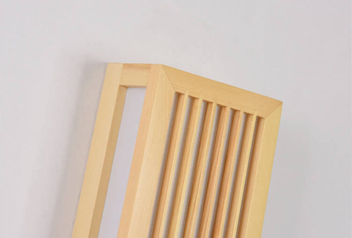 Lisslune | ShizuLight | Japanese Wooden LED Wall Lamp – Minimalist Zen-Inspired Lighting