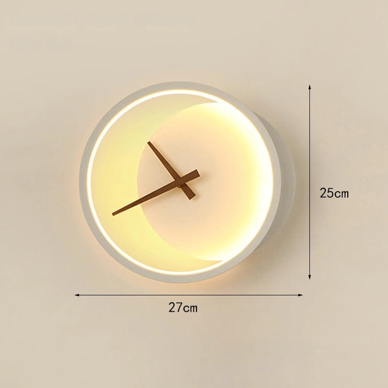 Lisslune | TimeGlow - Modern LED wall clock with LED lighting
