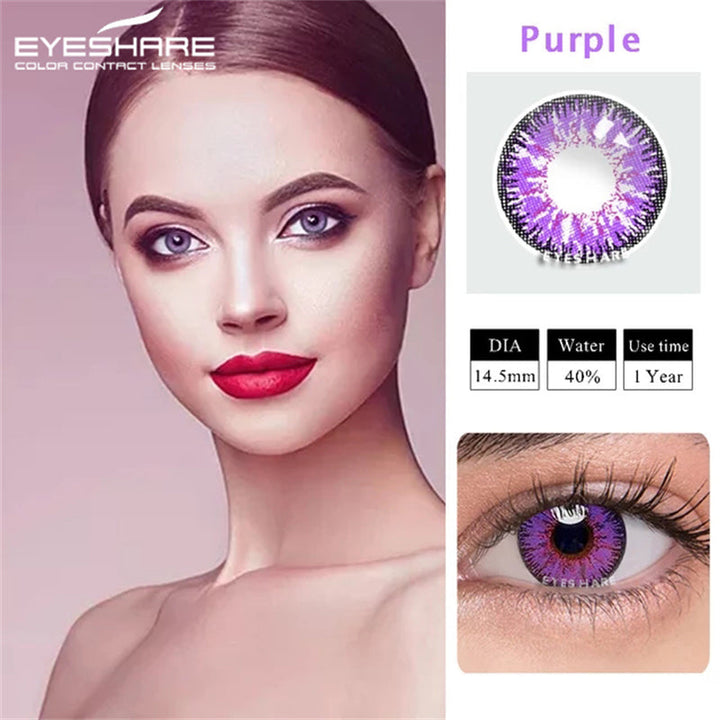 Rynx Cosplay AYY Purple 14.5mm 1 Pair | 1 Year