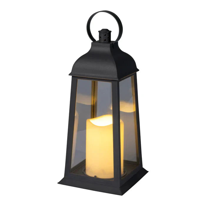 Lisslune | LED lantern set – 2 pieces with realistic candle flicker for indoor and outdoor