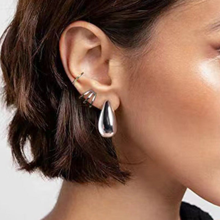 Lisslune | Simple Water Drop Earrings