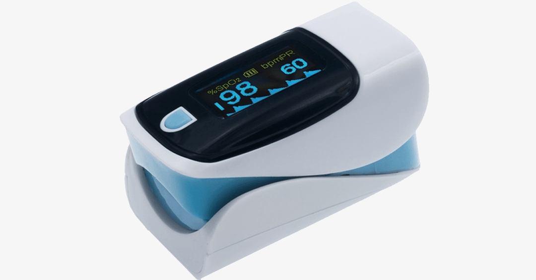 Lisslune | Advanced Finger-Tip Pulse Oximeter with Neck and Wrist Strap - Measures oxygen levels and pulse with the future in your hands