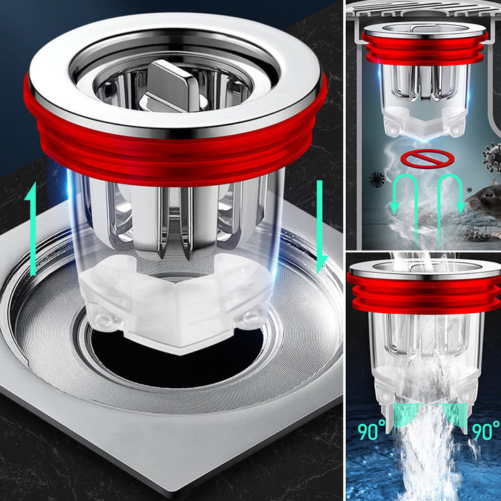 Lisslune | Magnetic odor-neutralizing floor drain core