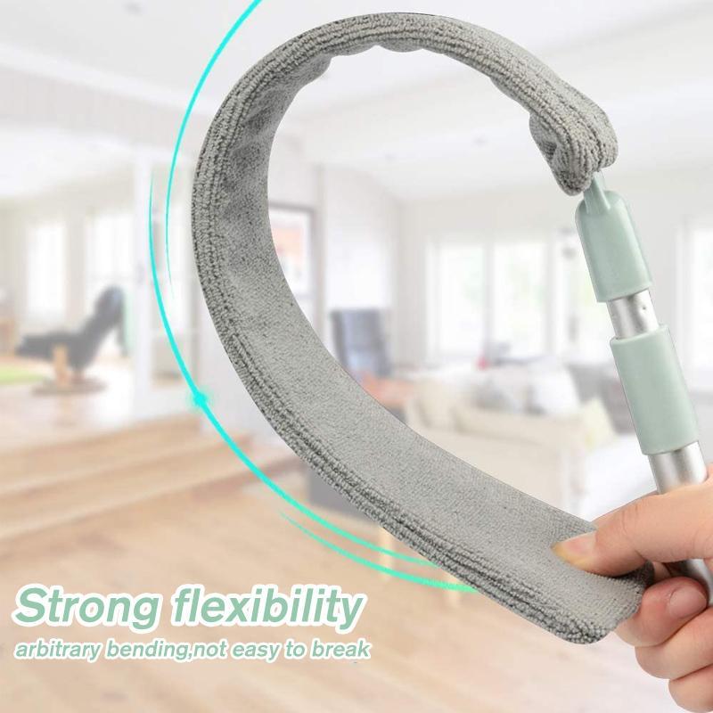 Lisslune | Retractable Microfiber Cloth Dust Brush Gap Mop