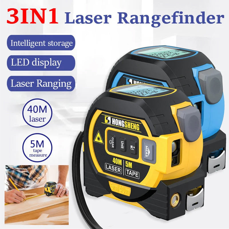Lisslune | 3-in-1 Infrared Laser Tape Measure