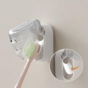 Lisslune | Wall-mounted toothbrush holder with hygiene cover 3 pieces